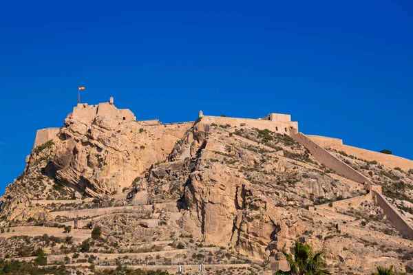 Замок Санта-Барбара Аліканте в середземноморському Іспанії — стокове фото