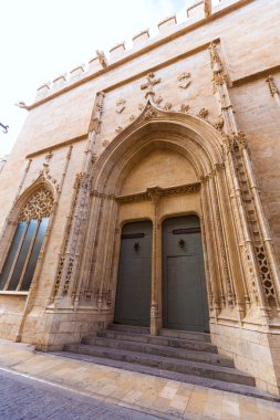 Valencia la lonja Gotik cephe unesco miras İspanya