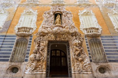 Valencia Palacio Marques de Dos Aguas palace facade clipart