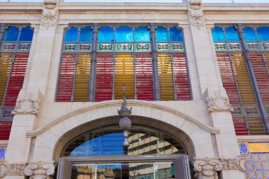 Valencia mercado merkez çarşı arka cephe İspanya