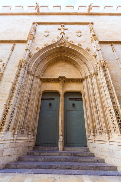 Valencia La Lonja gothic facade UNESCO heritage Spain — Stock Photo, Image