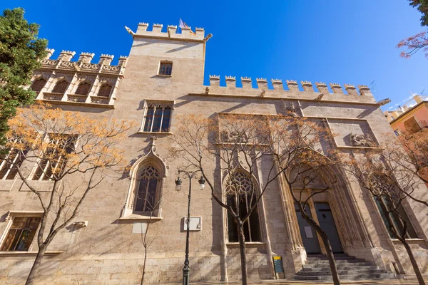 Valencia La Lonja gothic facade UNESCO heritage Spain — Stock Photo, Image