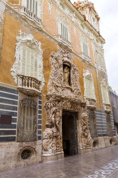 Valencia palacio marques de dos aguas saray cephe — Stok fotoğraf