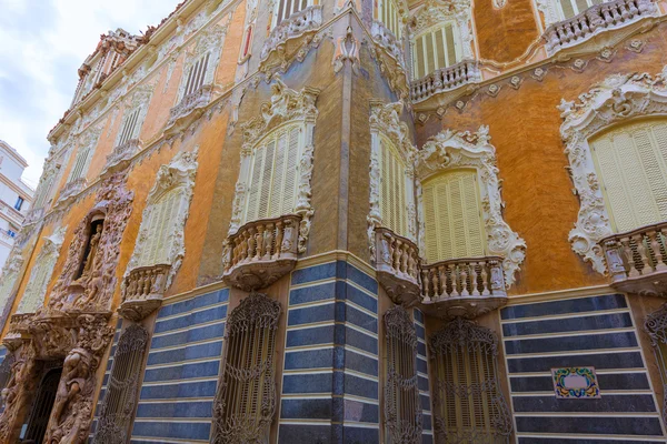 Valencia palacio marques de dos aguas palác fasáda — Stock fotografie