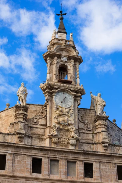 Valencia Santos Juanes church facade Spain — Stock Photo, Image
