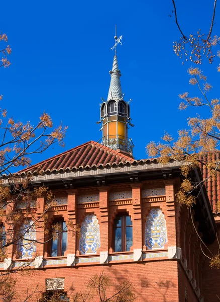 Valencia Mercado Central market tower detail Spain — Stock Photo, Image