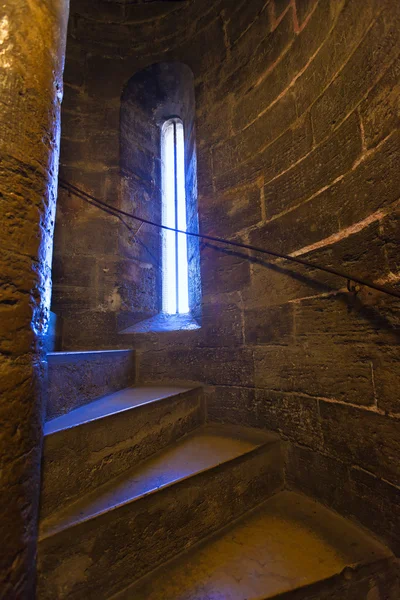 Valencia Miguelete Micalet indoor tower stairs stairway — Stock Photo, Image