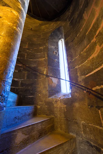 Valencia Miguelete Micalet escalera torre interior escalera — Foto de Stock