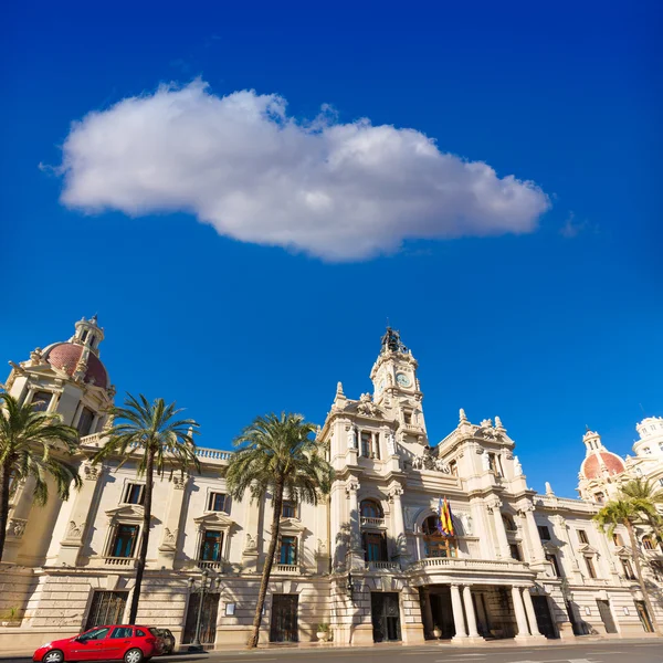 Valencia Ayuntamiento city town hall building Spain — Stock Photo, Image