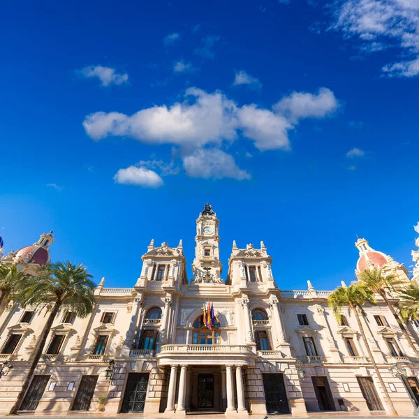 Valencia ayuntamiento staden rådhuset byggnad Spanien — Stockfoto