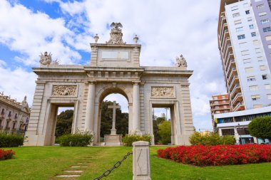 Valencia porta puerta del mar kapı kare İspanya