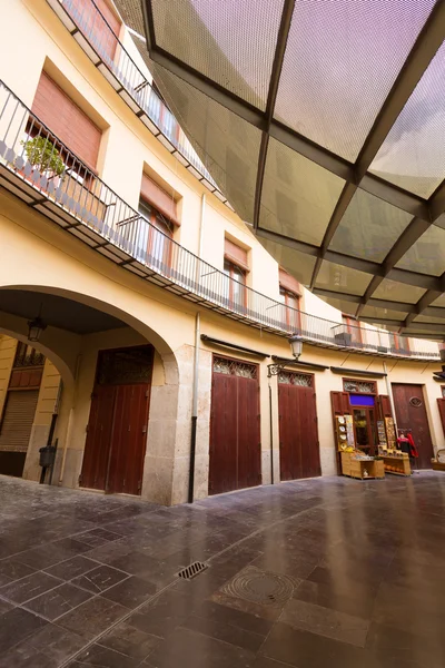 Valencia Plaza Redonda is a round square in Spain — Stock Photo, Image