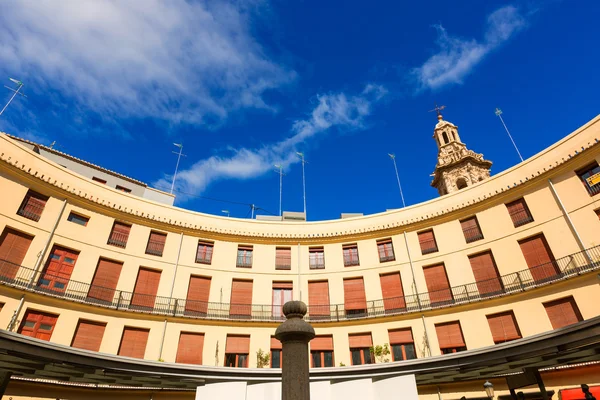 バレンシア プラザ redonda はスペインの円形広場です。 — ストック写真