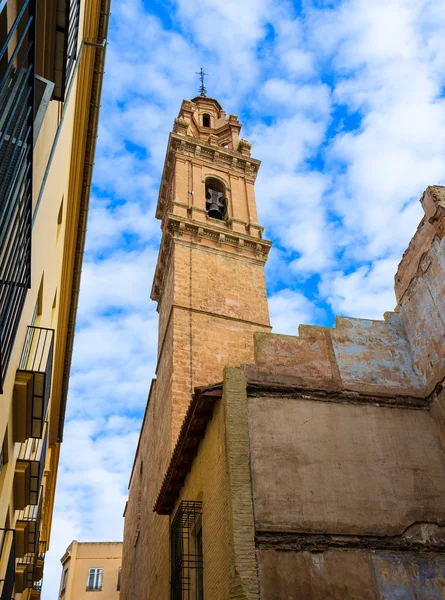 Valencia san esteban protomartir kyrka klockstapel Spanien — Stockfoto