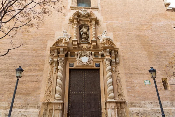 Valencia san juan de la cruz kyrka i poeta querol gatan — Stockfoto