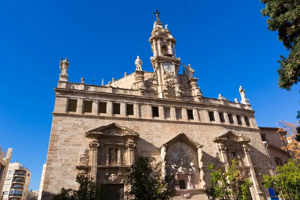 Valencia Santos Juanes fachada da igreja Espanha — Fotografia de Stock