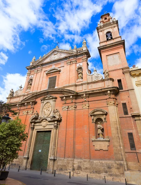 Βαλένθια santo tomas εκκλησία στην plaza san vicente ferrer Ισπανία — Φωτογραφία Αρχείου