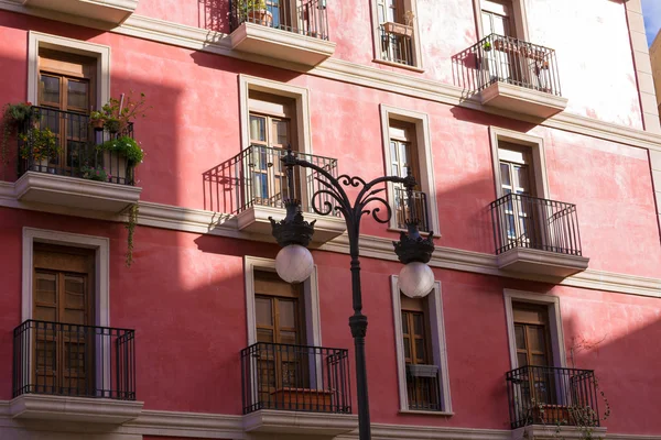 Valencia altstadt in der nähe des mercado central market spanien — Stockfoto