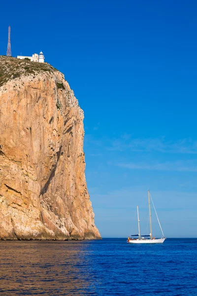 Cabo de Кабо Сан-Антоніо в метро denia в Іспанії — стокове фото