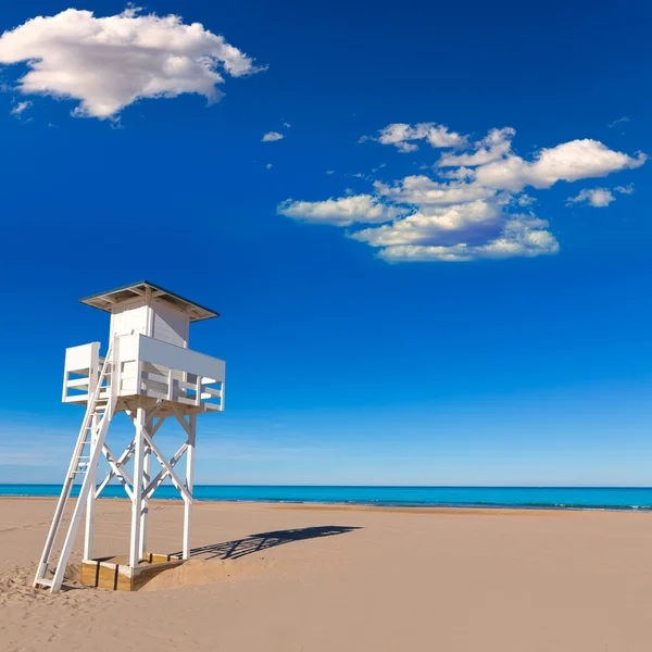 Plaży Gandia w śródziemnomorskiej Hiszpania valencia — Zdjęcie stockowe
