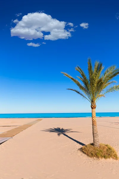 Пляж Фабдия в Валенсии, Испания — стоковое фото
