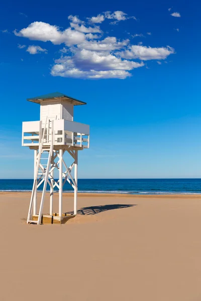 Playa de Gandia en Valencia Mediterráneo España — Foto de Stock