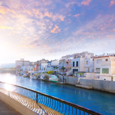 Gandia port valencia günbatımı Akdeniz İspanya