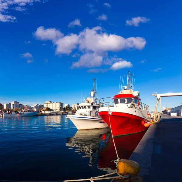 Gandia port puerto valencia Spanyolország Földközi-tengeri — Stock Fotó