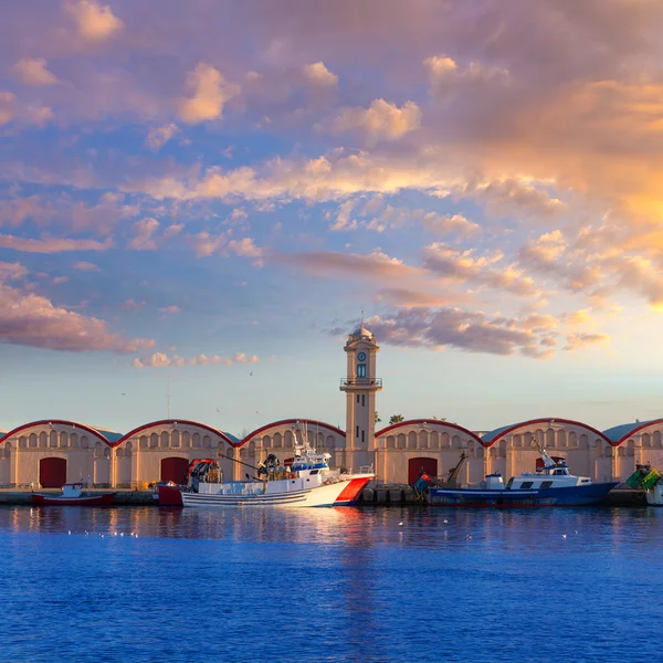 Gandia hamnen puerto valencia i Medelhavet Spanien — Stockfoto