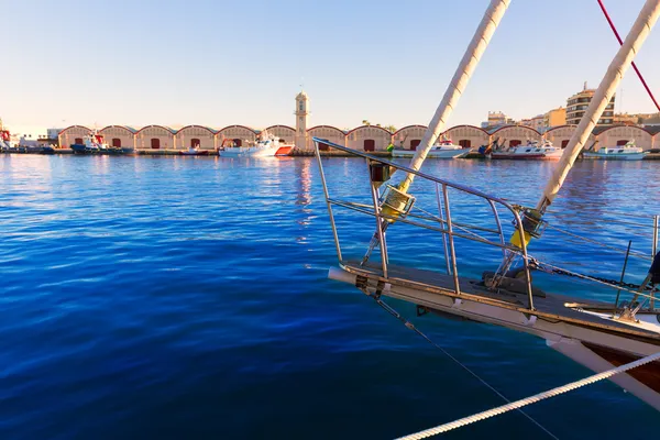 Gandia port Puerto Valencia în Marea Mediterană Spania — Fotografie, imagine de stoc