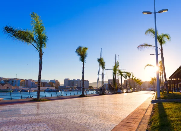 Gandia přístavu puerto Valencii ve Středomoří — Stock fotografie