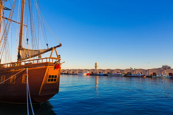 Gandia portu puerto Walencja w Hiszpanii Morza Śródziemnego — Zdjęcie stockowe