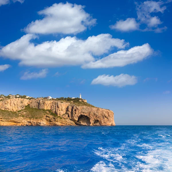 Javea cabo la nao deniz feneri Akdeniz İspanya — Stok fotoğraf