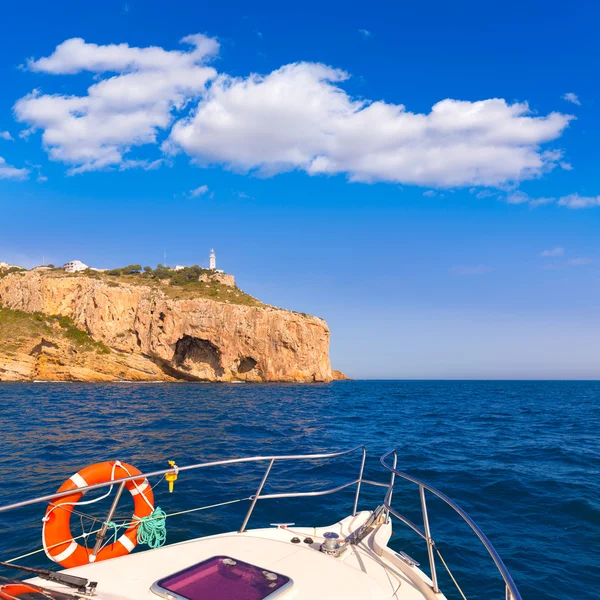 Javea cabo de la nao latarni morskiej cape w alicante — Zdjęcie stockowe