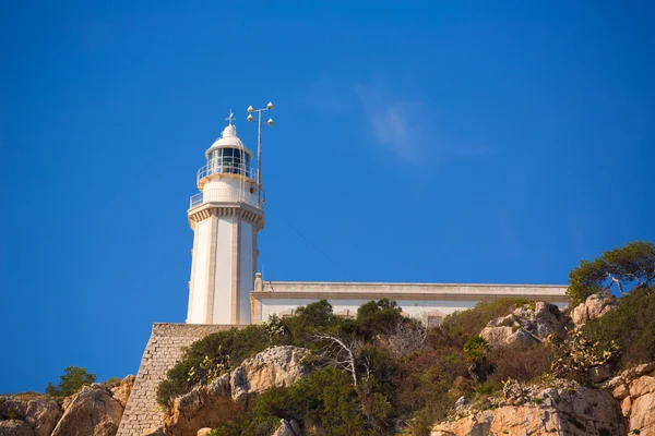 Javea काबो ला नाओ लाइटहाउस भूमध्यसागरीय स्पेन — स्टॉक फ़ोटो, इमेज