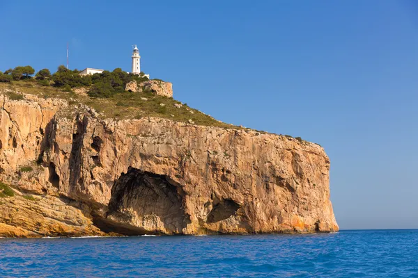 Javea cabo la nao maják středomořské Španělsko — Stock fotografie