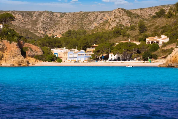 Cala granadella plaży Śródziemnego w alicante, Hiszpania — Zdjęcie stockowe