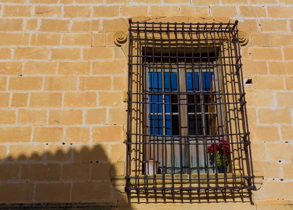 Ventana de la iglesia Javea Sant Bertomeu en Alicante — Foto de Stock