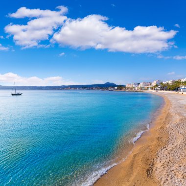 Javea xabia playa la grava beach alicante İspanya