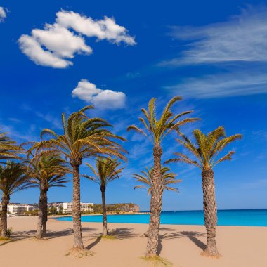 Javea xabia playa del arenal İspanya'da Akdeniz