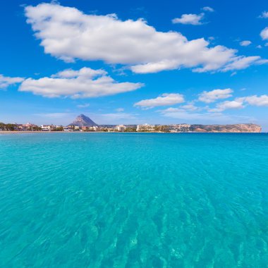 Javea xabia playa del arenal İspanya'da Akdeniz