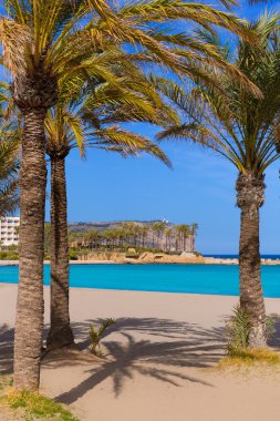 Javea xabia playa del arenal İspanya'da Akdeniz