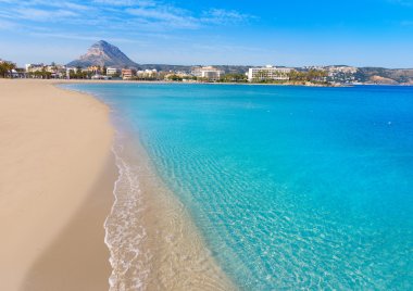 Javea xabia playa del arenal İspanya'da Akdeniz