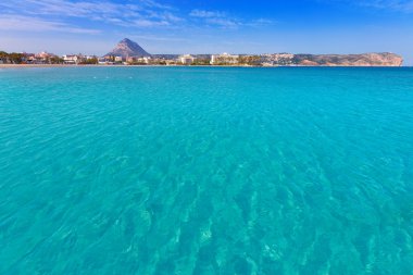 Javea xabia playa del arenal İspanya'da Akdeniz