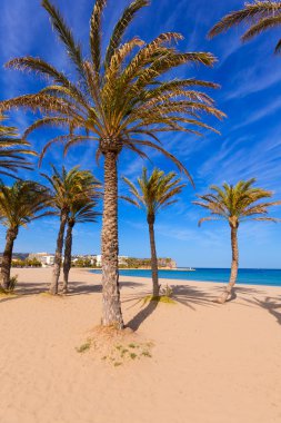 Javea xabia playa del arenal İspanya'da Akdeniz
