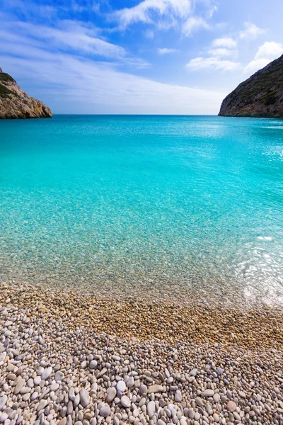 Javea la granadella plaży w Śródziemnego alicante Hiszpania — Zdjęcie stockowe