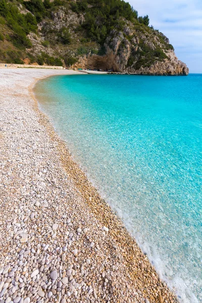 Javea la granadella plaży w Śródziemnego alicante Hiszpania — Zdjęcie stockowe