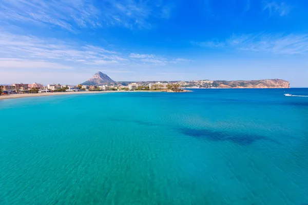 Javea Xabia playa del Arenal no Mediterrâneo Espanha — Fotografia de Stock