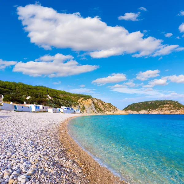 Javea Śródziemnego playa la barraca cala portichol alicante — Zdjęcie stockowe