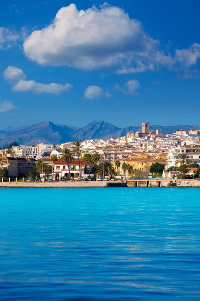 Javea Xabia skyline desde el mar Mediterráneo España — Foto de Stock